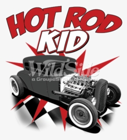 Hot Rod Kid With Checkered Floor Light/dark Garments - Car, HD Png Download, Free Download