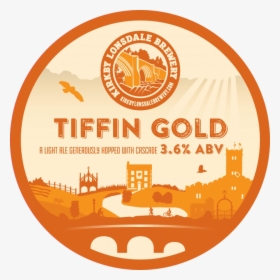 Kirkby Lonsdale Brewery Tiffin Gold Ale Pump Clip - Guinness, HD Png Download, Free Download