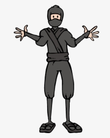Ninja Png - Cartoon Ninja Body, Transparent Png, Free Download