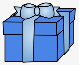 Gift, Lid, Ribbon, Hanukkah, Light Blue - Blue Gift Clipart, HD Png Download, Free Download