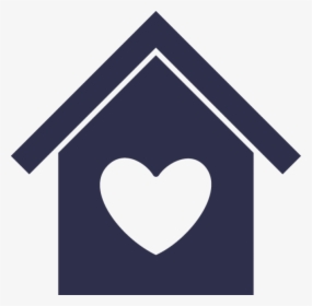 Simple Icon Of A House With A Heart In The Middle - House With A Heart Logo, HD Png Download, Free Download