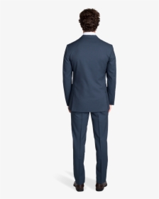Slate Blue Notch Lapel Suit - Men Suit Back Design, HD Png Download, Free Download
