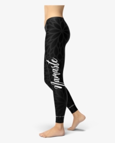 Namaste Writing Leggings Yoga Pants Athletic Wear Fitness - Athleisure, HD Png Download, Free Download