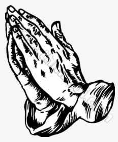 Praying Hands Prayer Clipart Free Images Transparent - Praying Hands Images Black And White, HD Png Download, Free Download