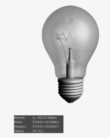 3d Bulp - Incandescent Light Bulb, HD Png Download, Free Download