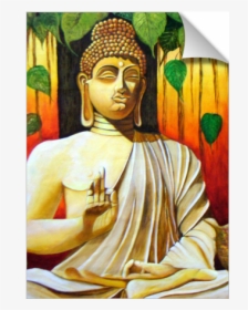 Gautam Buddha Abstract Paintings, HD Png Download, Free Download