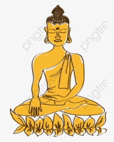Cartoon Painted Lord Buddha - พระพุทธเจ้า การ์ตูน, HD Png Download, Free Download