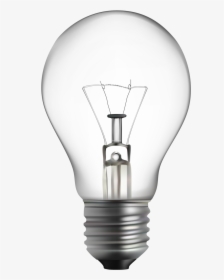 Light-bulb - Realistic Light Bulb Drawing, HD Png Download, Free Download