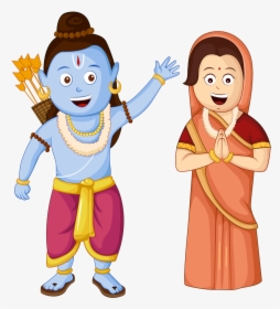 Rama And Sita Clipart, HD Png Download, Free Download