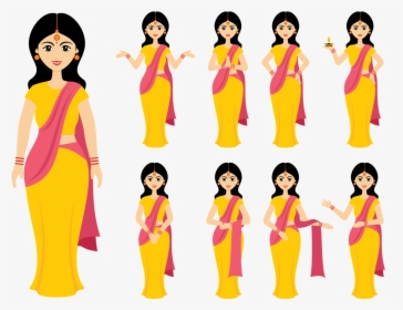Indian Lady Png - Indian Women Vector Png, Transparent Png, Free Download