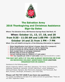 2016 Thanksgiving And Christmas Assistance Sign-ups - Christmas Tree, HD Png Download, Free Download