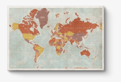 Map On Canvas - Yosemite On A World Map, HD Png Download, Free Download