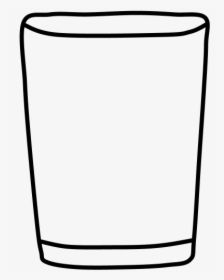 Drinking Glass, Black And White - Line Art, HD Png Download, Free Download