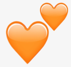Picsart Photo Studio Heart Image Sticker Editing - Orange Heart Transparent, HD Png Download, Free Download
