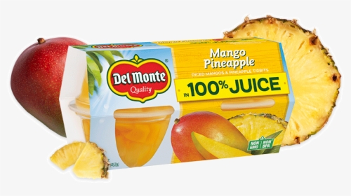 Mango Pineapple, Fruit Cup® Snacks - Del Monte Crushed Pineapple In 100% Juice, HD Png Download, Free Download