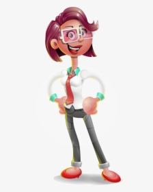Business Girl 3d Vector Cartoon Character Aka Stephanie - Cartoon, HD Png Download, Free Download