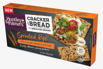 Sprouted Rye With Pumpkin Seeds & Sea Salt - Huntley And Palmers Cracker Bread, HD Png Download, Free Download