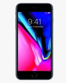 Iphone 8 Png - Iphone 8 Black Front, Transparent Png, Free Download