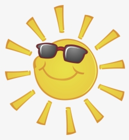 Sunglasses Sun With Free Download Png Hd Clipart - Sun With Glasses, Transparent Png, Free Download