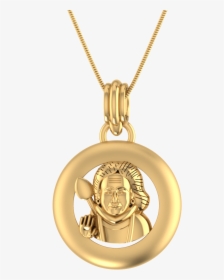 Virgin Mary With Baby Jesus Gold Pendant, HD Png Download, Free Download