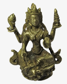 Clip Art Vintage Goddess Lakshmi Brass - Statue, HD Png Download, Free Download