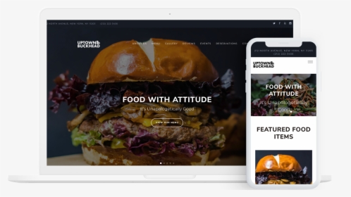 Restaurant Website Template - Hamburger, HD Png Download, Free Download