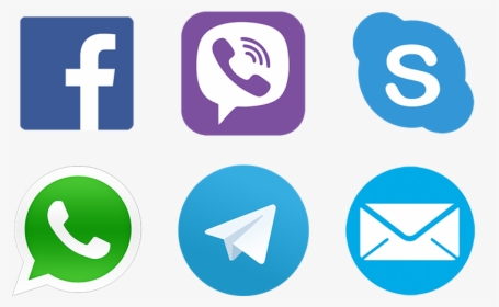 Alternative Channels Chat, Viber, Web Calls, Skype - Transparent Background Social Media Vector, HD Png Download, Free Download