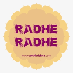 Radhe Radhe Png Text, Transparent Png, Free Download