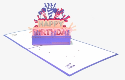 Happy Birthday Pop Up Card - Birthday Cake, HD Png Download, Free Download