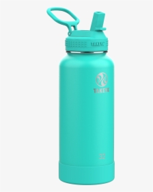 Takeya Actives Stainless Steel Water Bottle W/straw - Glass Bottle, HD Png Download, Free Download