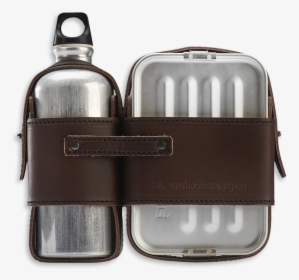 Transparent Lunch Box Png - Leather Strapped Canteen And Lunch Box Set, Png Download, Free Download