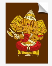 Ganesha Typo - Ganesh Typo, HD Png Download, Free Download