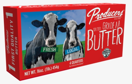 Transparent Dairy Cow Png - Producers Butter, Png Download, Free Download