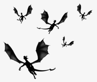 Download Flying Dragon Png Pic - Game Of Thrones Dragon Silhouette, Transparent Png, Free Download