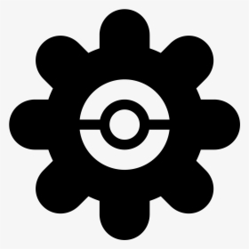 Gear Pok Filled Icon - Flower Picture Paper Flat, HD Png Download, Free Download