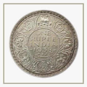 King George Vi One Rupee - Coin, HD Png Download, Free Download