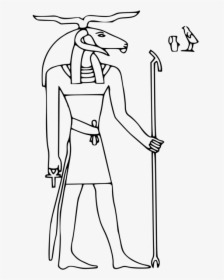 Shoe,monochrome,dress - Egyptian Gods Colouring Shu, HD Png Download, Free Download