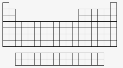 Periodic Table Blank - Empty Blank Periodic Table, HD Png Download, Free Download