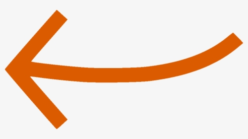 Arrow Pointing Left Orange, HD Png Download, Free Download