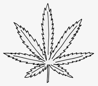 Marijuana Leaf Coloring Page, HD Png Download, Free Download