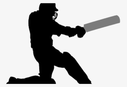 Challengers Super Cup - Cricket Player Silhouette Png, Transparent Png, Free Download
