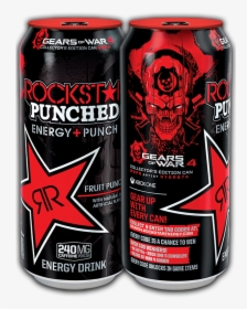 Rockstar Punched Energy Punch Fruit Punch Energy , - Rockstar Energy Gears Of War 4, HD Png Download, Free Download