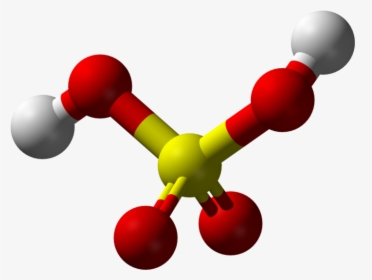 Key Difference Between Muriatic And Sulfuric Acid - Sulfuric Acid Ball And Stick Model, HD Png Download, Free Download