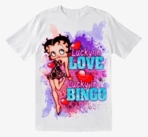 Sale- Betty Boop "lucky In Love Lucky In Bingo - Girl, HD Png Download, Free Download