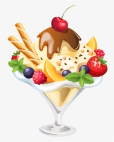 Ice Cream Sundae Png, Transparent Png, Free Download