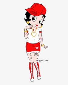 Carton Drawing Gangster - Hip Hop Betty Boop, HD Png Download, Free Download