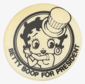 Betty Boop For President Entertainment Button Museum - Illustration, HD Png Download, Free Download