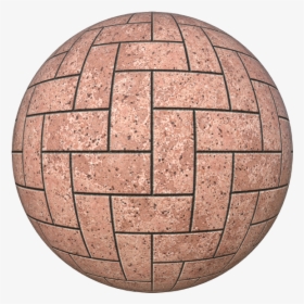 Red Brick Texture In Herringbone Pattern, Seamless - Sphere, HD Png Download, Free Download
