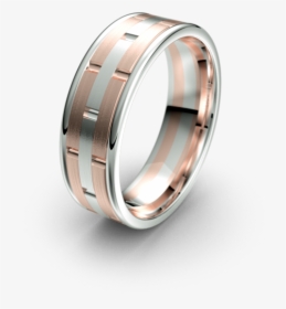 Infinity Mens Wedding Band With Alternating Brick Pattern - Engagement Ring, HD Png Download, Free Download