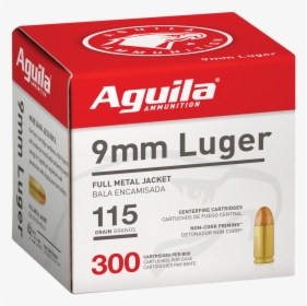 Aguila 9mm 115gr, Fmj, 300rd/box, HD Png Download, Free Download